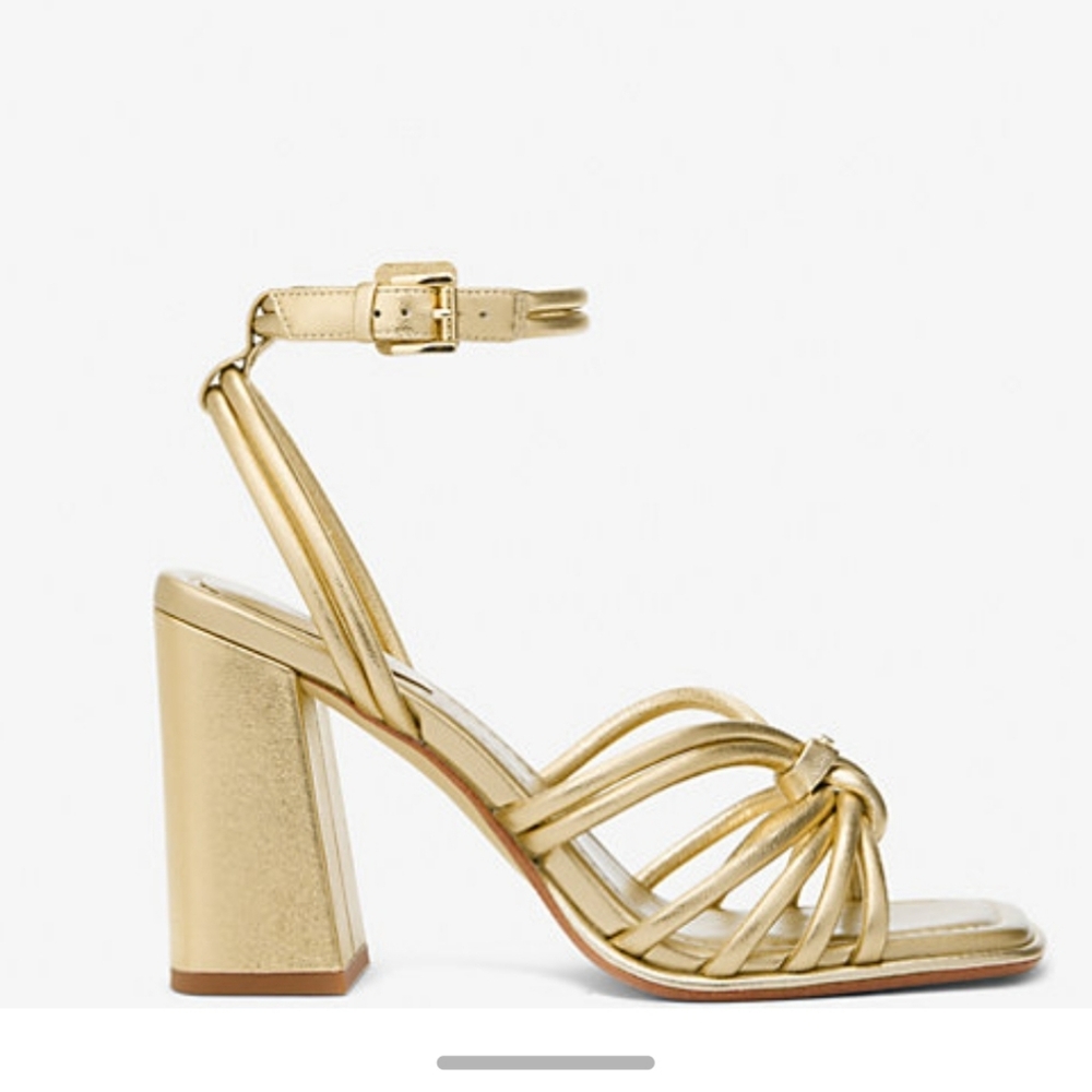 Michael Kors Astra Metallic Sandal NEW In Box Sz 9.5